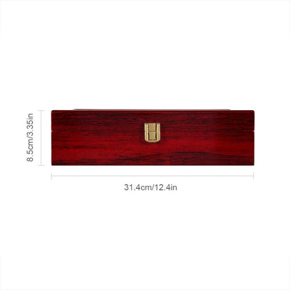 Watch Box, 6 Slot Watch Case, Watch Holder with Glass Lid, Wooden Watch Case with Removable Watch Pillow, Metal Clasp Watch Display, Clear