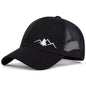Unisex Casual Baseball Cap Sports Snapback Hat Mountain Embroidery Hip Hop Hats Summer Breathable Mesh Caps Gorras