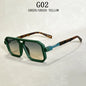 2024 Vintage Fashion Sun Protection Sunglasses for Men Square Shades Retro Flair Sunglasses Womens Trendy Shades Gafas De Sol