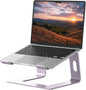 Laptop Stand, Aluminum Computer Riser, Ergonomic Laptops Elevator for Desk, Metal Holder Compatible with 10 to 15.6 Inches Notebook Computer, Purple