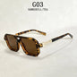 2024 Vintage Fashion Sun Protection Sunglasses for Men Square Shades Retro Flair Sunglasses Womens Trendy Shades Gafas De Sol