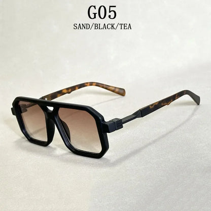 2024 Vintage Fashion Sun Protection Sunglasses for Men Square Shades Retro Flair Sunglasses Womens Trendy Shades Gafas De Sol