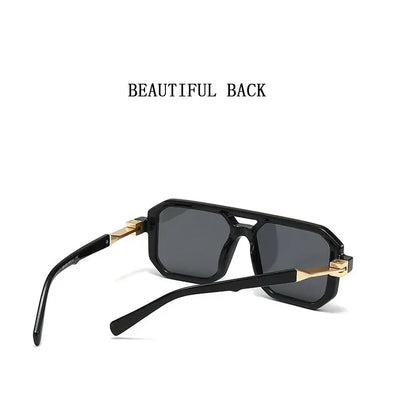 2024 Vintage Fashion Sun Protection Sunglasses for Men Square Shades Retro Flair Sunglasses Womens Trendy Shades Gafas De Sol