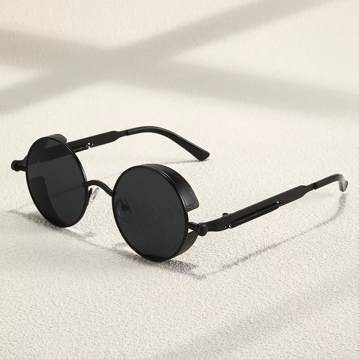 Metal Steam Punk Style Sun Glasses Steampunk Fashion Men Retro round Sunglasses