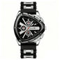 Luxury Men Watch Silicone Band Triangle Dial Unique Watch Date Watch, Quartz Watch |Business Watch