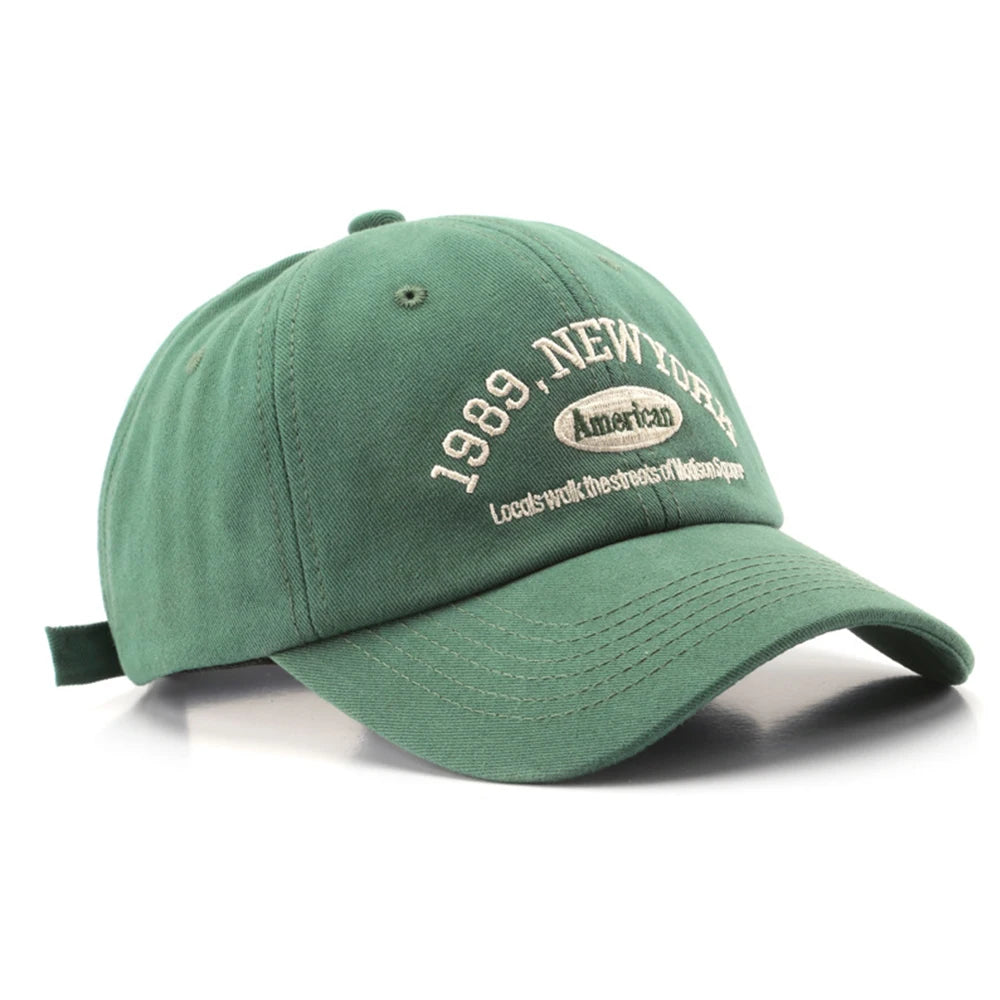 Brand Green Letter Embroidery Baseball Caps Men Women Summer Streetwear Hip Hop Cap Cotton Beige Trucker Hat Bone Masculino