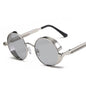 Metal Steam Punk Style Sun Glasses Steampunk Fashion Men Retro round Sunglasses